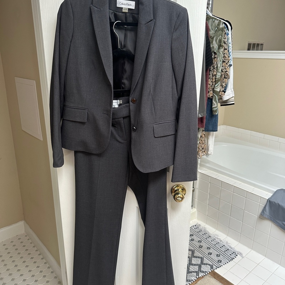 Calvin Klein Women’s Gray Suit